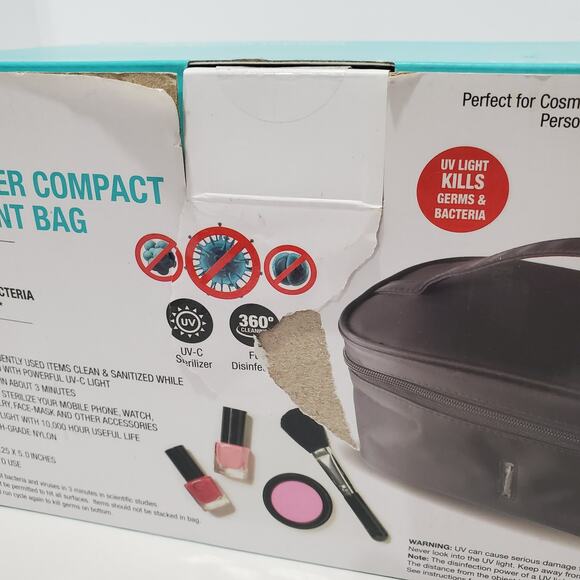 NuvoMed UV Sterilizer Compact Disinfectant Bag Black OPEN BOX - Picture 4 of 15